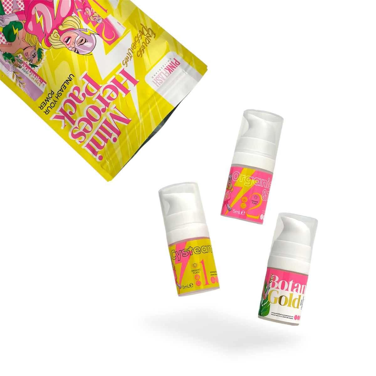 Mini Heroes Pack Organic Flash 1 & 2 Botanic 5ml